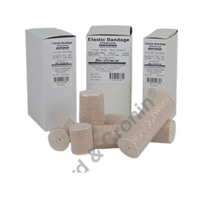 Bandage 3"x5yd Compression Elastic Hook & Loop Closure Tan LF 10/Bx - Surgical Supplies NY